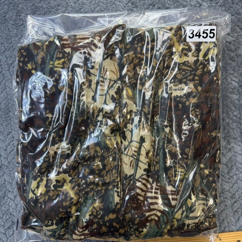 Bushlan Camo Suit Mens XL Vintage 1989 South Texas Hunting Set Cotton 2pc Brown